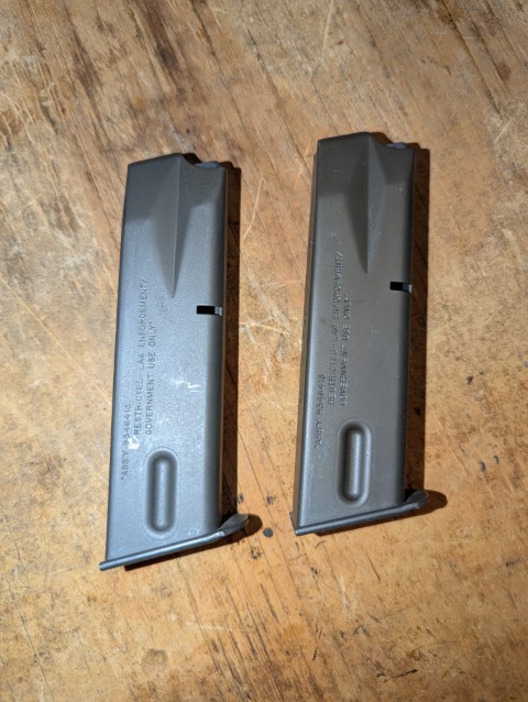 Beretta 92 FS M9 9mm Magazine (x2) Check Mate Airtronic.jpg