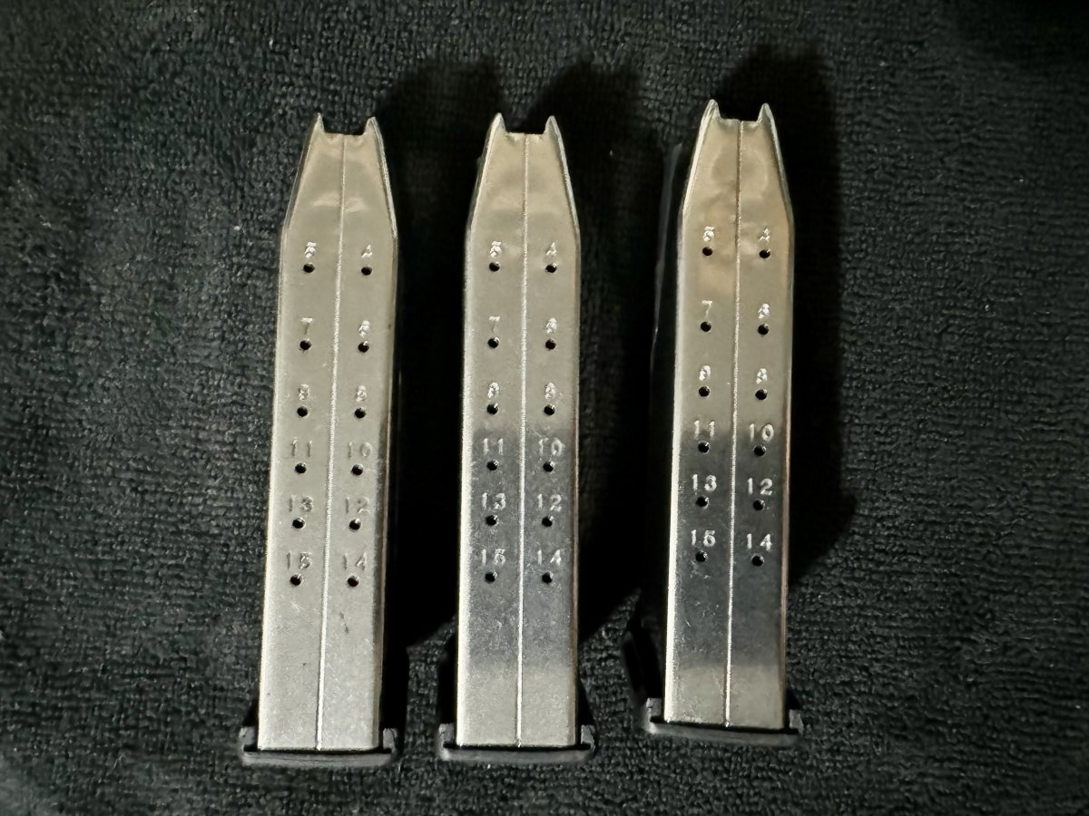 WTS PSA micro dagger 9MM 15 round magazines with micro slick finish